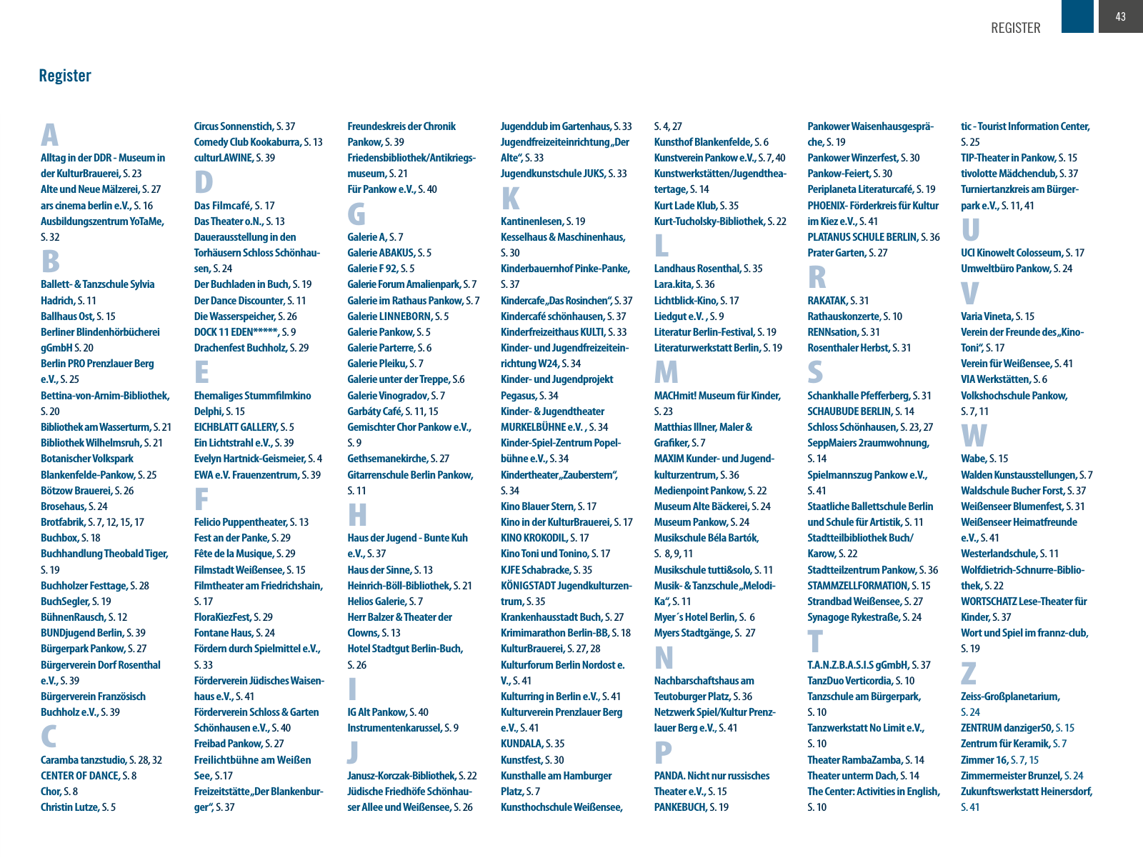 Vorschau KULTURATLAS 2015/2016 Seite 43