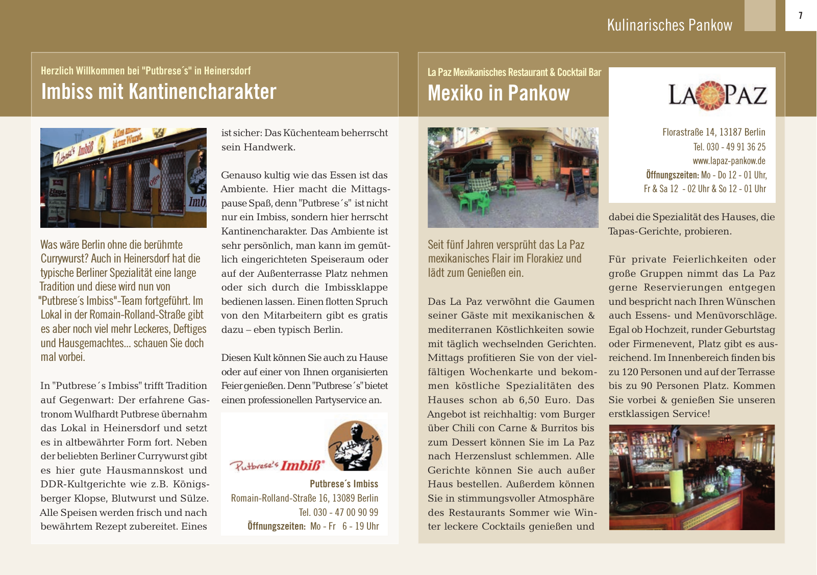 Vorschau PANKOW(ER)LEBEN - Die besten Adresse in deinem Kiez Seite 7